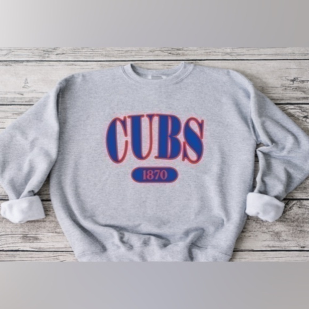 Cubs Offset Crewneck